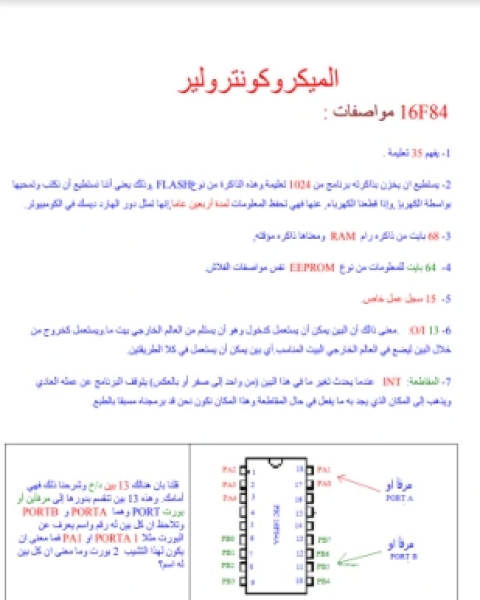 كتاب الميكرو كنترولر لـ المؤلف مجهول